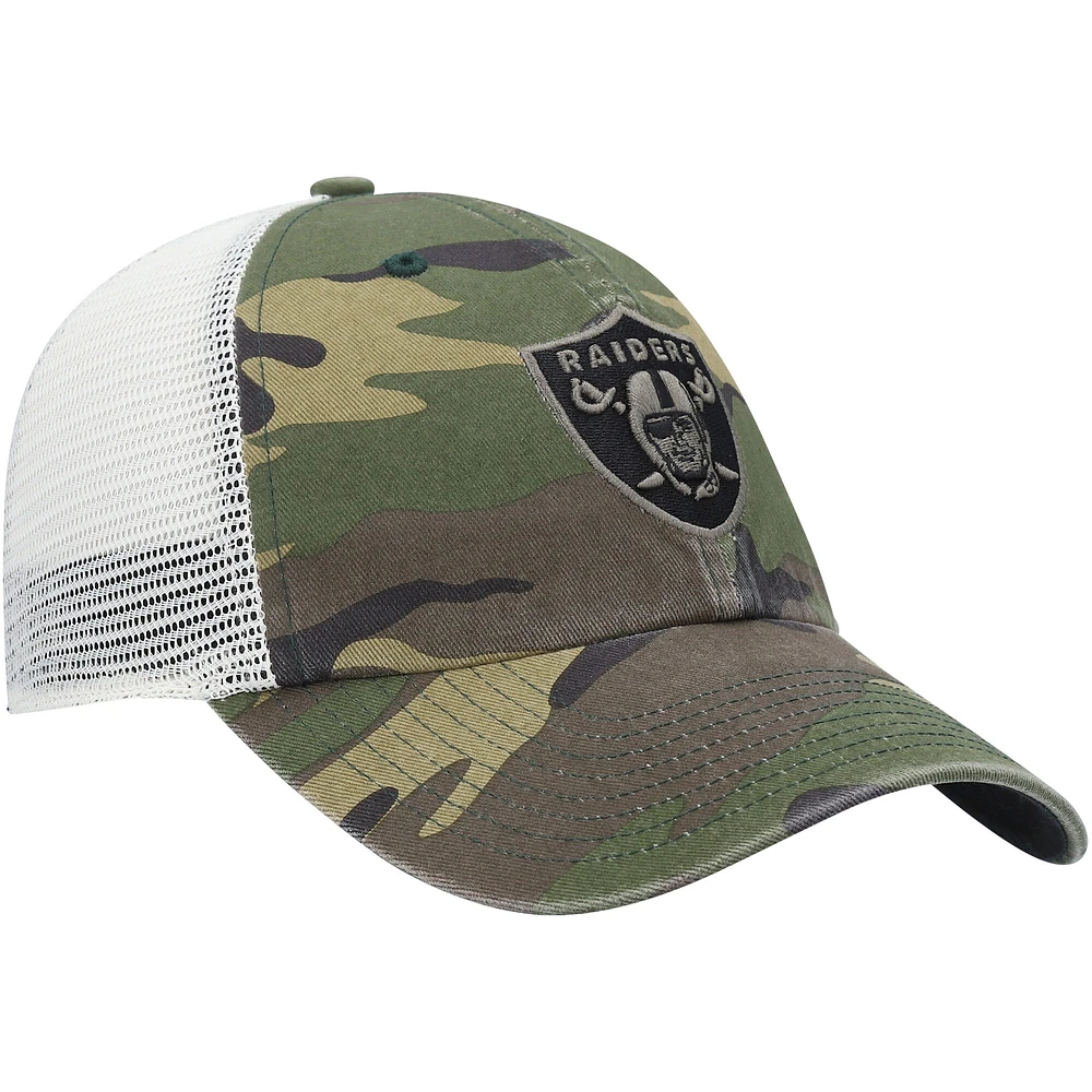 Men's '47 Camo Las Vegas Raiders Branson Clean Up Trucker Hat