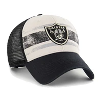 Men's '47 Cream Las Vegas Raiders Breakout MVP Trucker Adjustable Hat