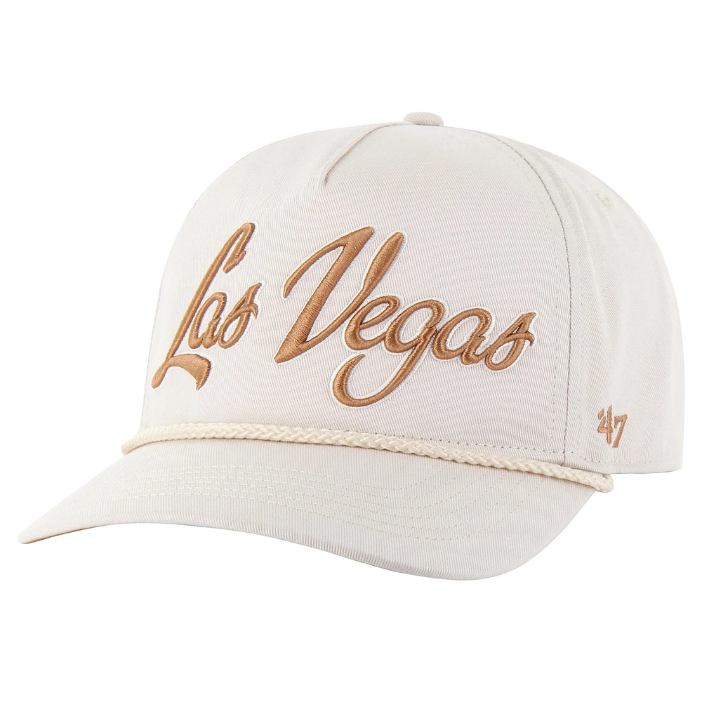 Casquette ajustable à revers pour homme '47 Cream Las Vegas Raiders