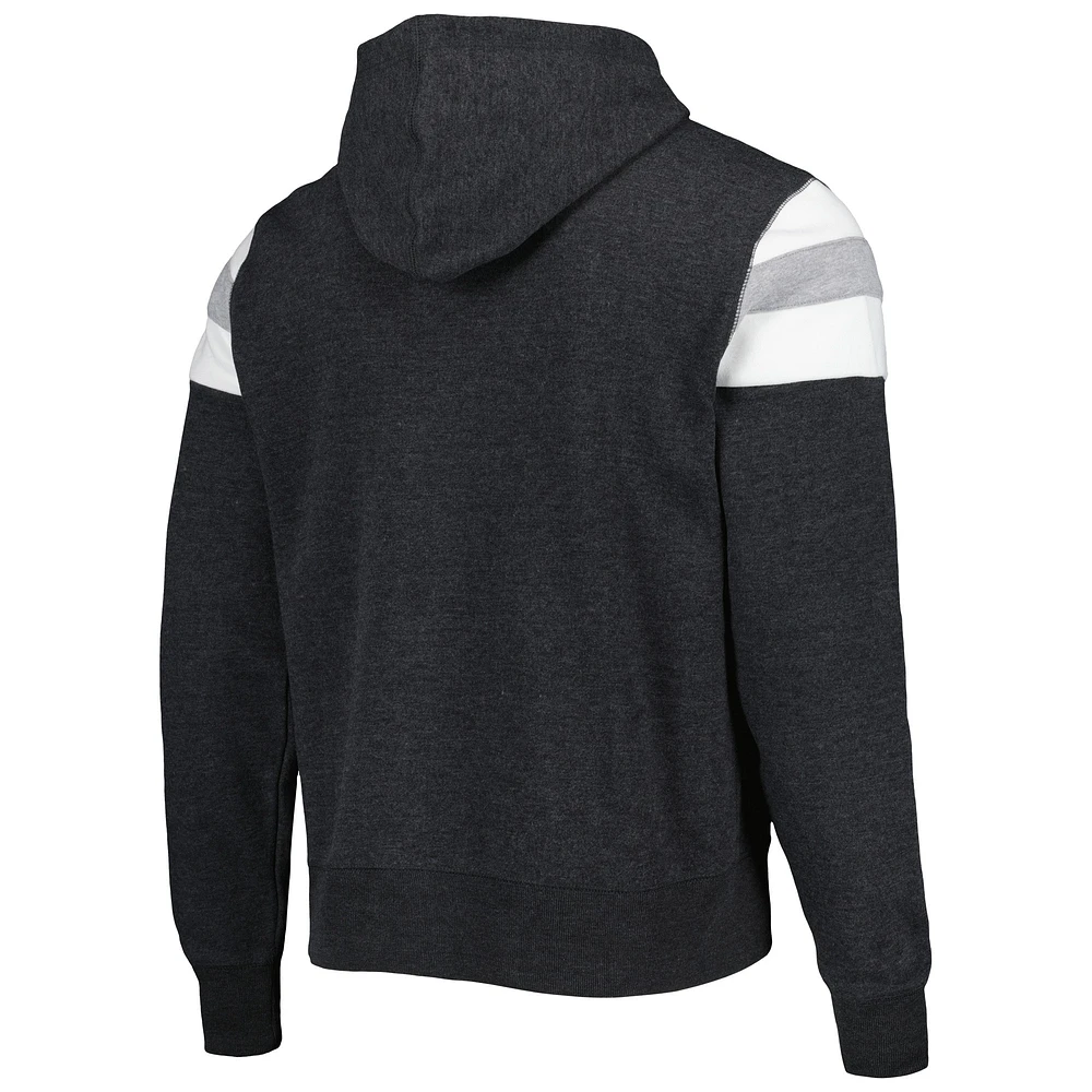 Men's '47 Heathered Black Las Vegas Raiders Premier Nico Pullover Hoodie