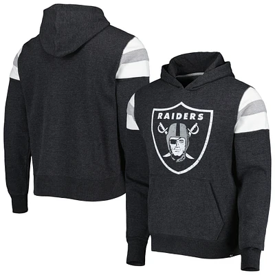 Sweat à capuche Premier Nico des Las Vegas Raiders '47 noir chiné pour hommes