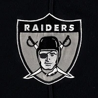 Men's '47 Las Vegas Raiders Heather Gray Historic Logo Gridiron Lace-Up Pullover Hoodie