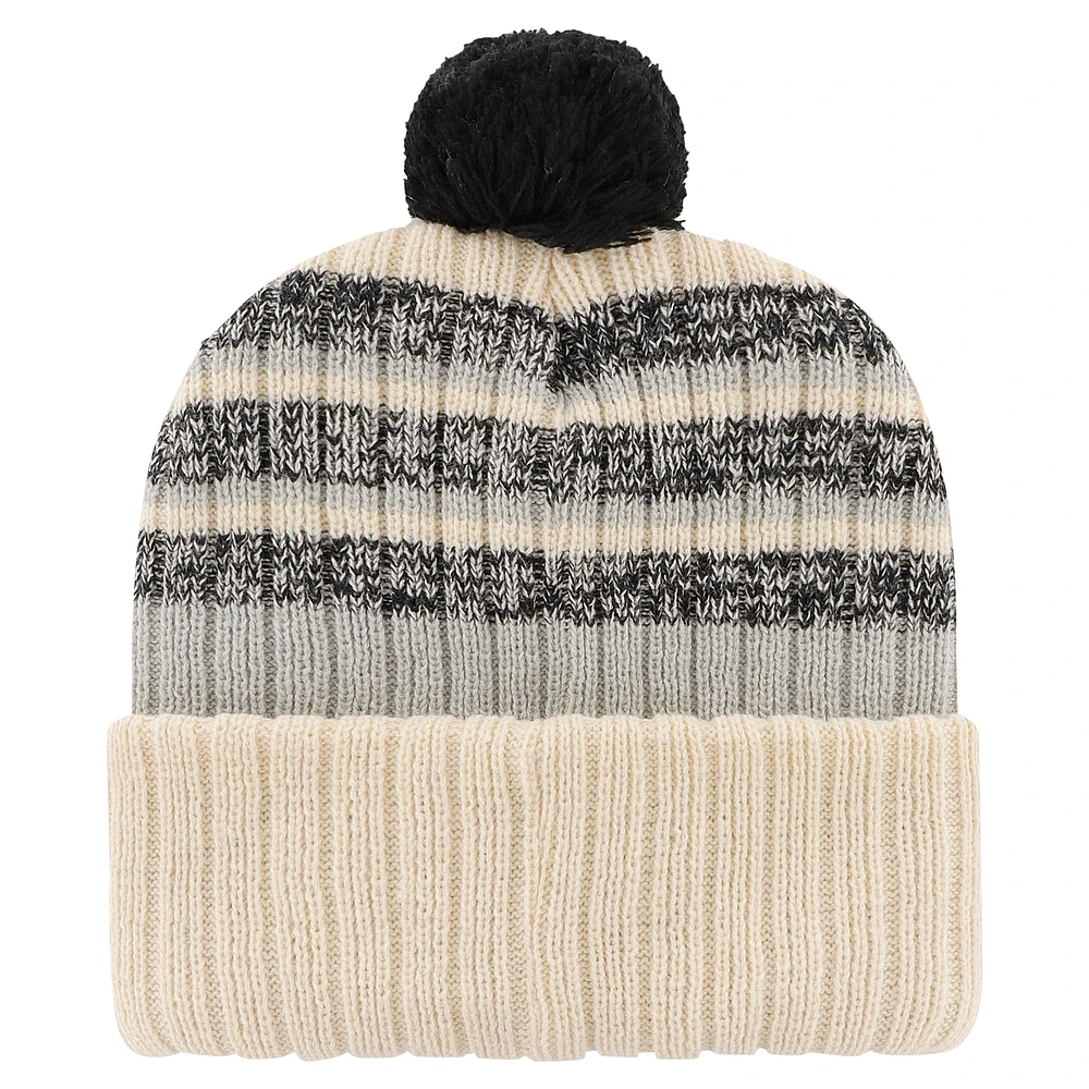 Men's '47  Natural Las Vegas Raiders  Tavern Cuffed Knit Hat with Pom