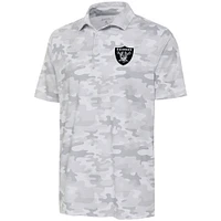 Men's Antigua White Las Vegas Raiders Collide Polo