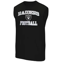 Men's Black Las Vegas Raiders Big & Tall Muscle Tank Top