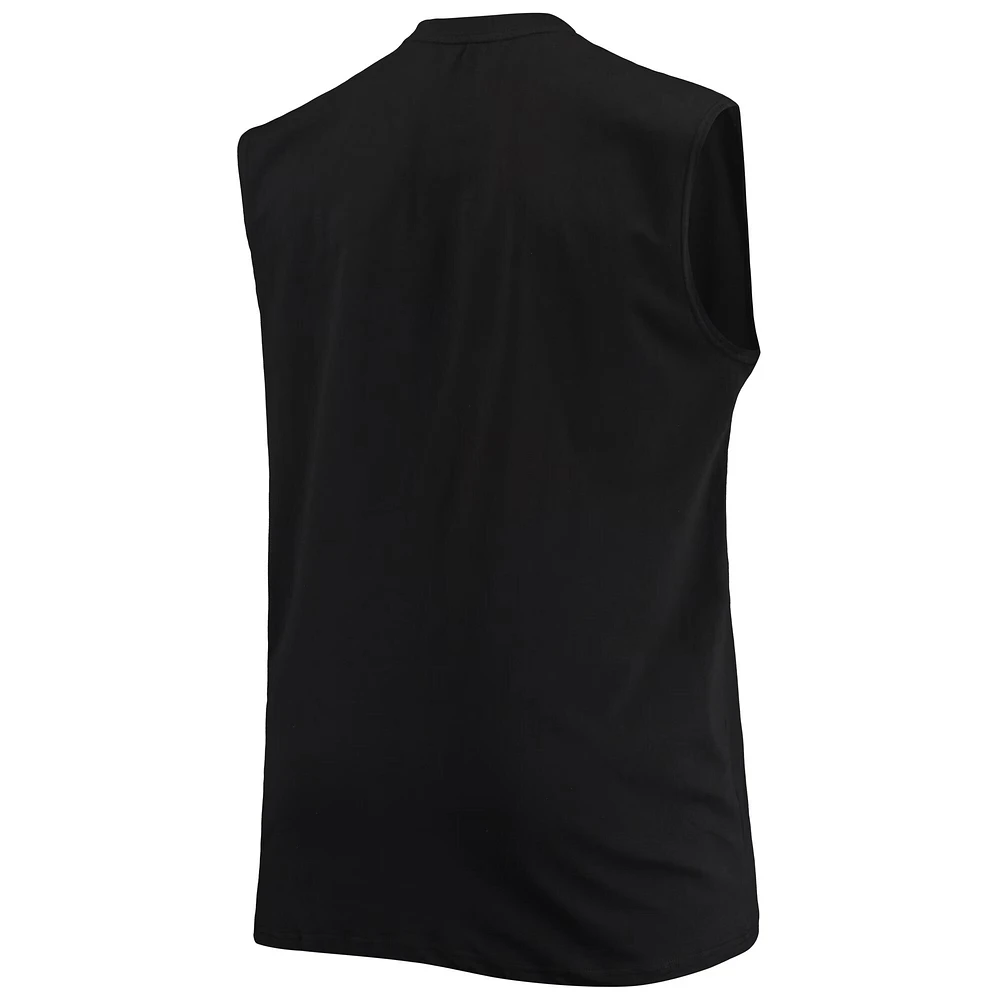 Men's Black Las Vegas Raiders Big & Tall Muscle Tank Top