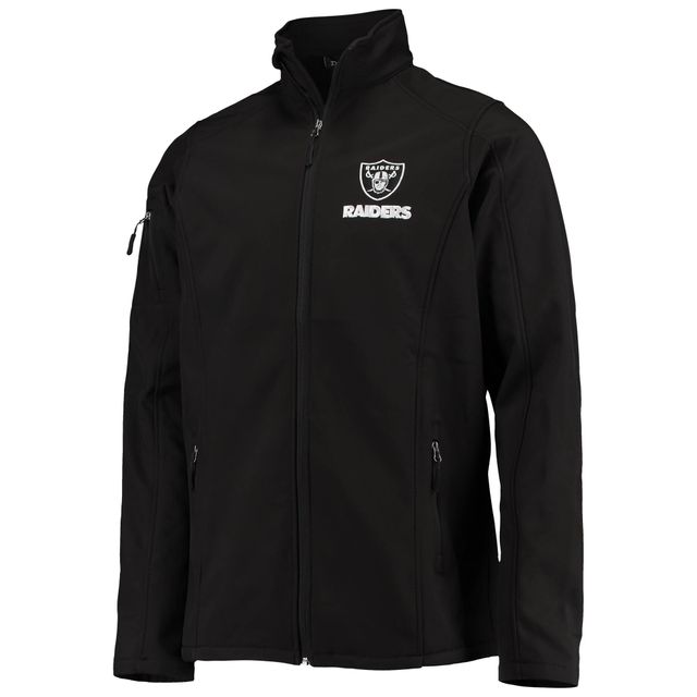 Veste Dunbrooke Black Las Vegas Raiders Big & Tall Sonoma Softshell à fermeture éclair intégrale pour homme