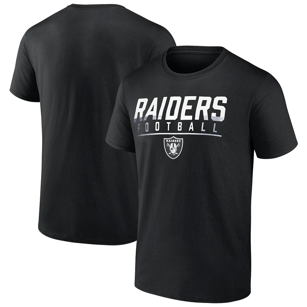 Men's Fanatics  Black Las Vegas Raiders Blocked T-Shirt