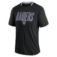 Men's Fanatics Black Las Vegas Raiders Defender Fade Slant T-Shirt
