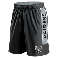 Men's Fanatics Black Las Vegas Raiders Win the Match Shorts