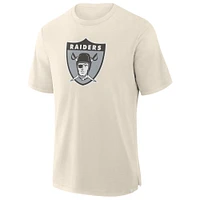 Men's Fanatics  Cream Las Vegas Raiders Slub T-Shirt