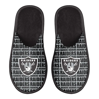 Men's FOCO Las Vegas Raiders Scuff Logo Slide Slippers