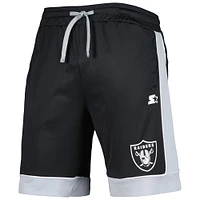 Men's G-III Sports by Carl Banks Black/Silver Las Vegas Raiders Fan Favorite Fashion Shorts
