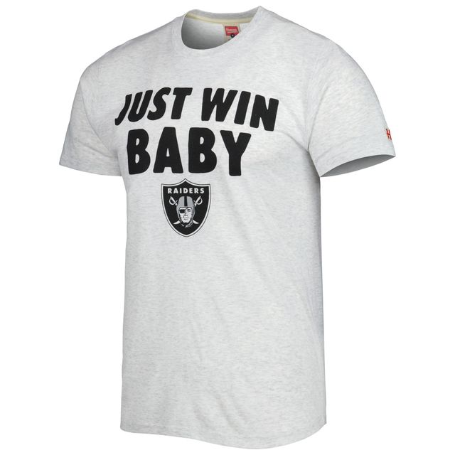 T-shirt à trois mélanges Hyper Local Homage Ash Las Vegas Raiders pour homme