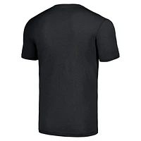 T-shirt tri-blend pour homme Hommage à Bo Jackson Charcoal Las Vegas Raiders Caricature Retired Player