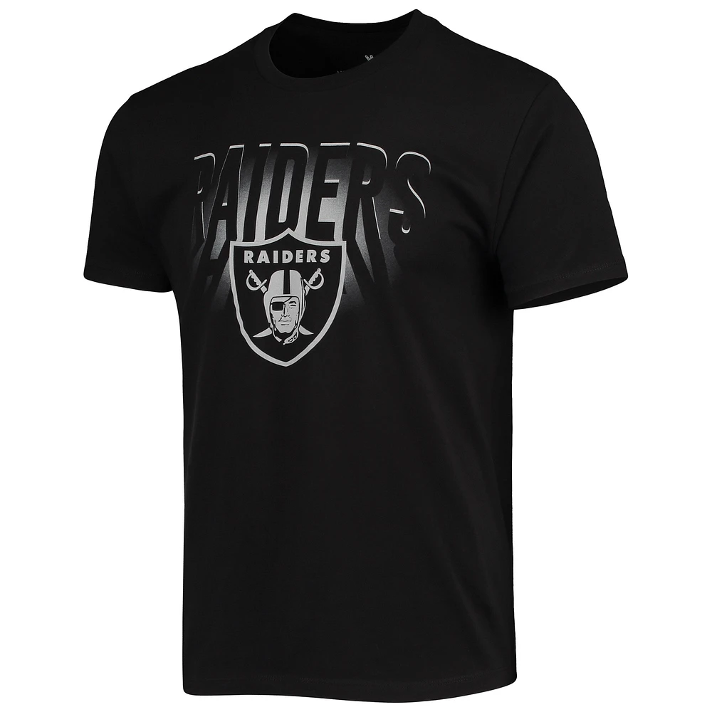 Men's Junk Food Black Las Vegas Raiders Spotlight T-Shirt