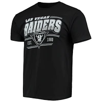 Men's Junk Food Black Las Vegas Raiders Throwback T-Shirt