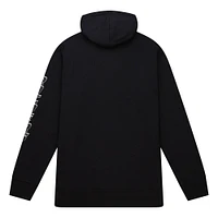 Men's Mitchell & Ness Black Las Vegas Raiders Gridiron Classics Big Face 7.0 Pullover Hoodie