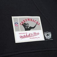 Men's Mitchell & Ness Black Las Vegas Raiders Gridiron Classics Big Face 7.0 Pullover Hoodie