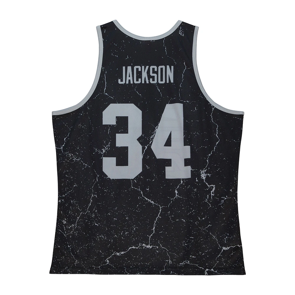 Débardeur noir Mitchell & Ness Bo Jackson Las Vegas Raiders 1990 Player Burst pour hommes