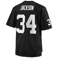 Men's Mitchell & Ness Bo Jackson Black Las Vegas Raiders Big Tall 1988 Retired Player Replica Jersey