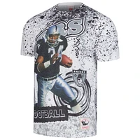 Men's Mitchell & Ness Bo Jackson White Las Vegas Raiders Retired Player Name Number Burst T-Shirt