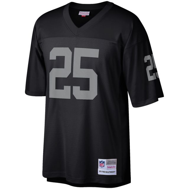 Maillot réplique Mitchell & Ness Fred Biletnikoff noir Las Vegas Raiders pour hommes, joueur retraité Legacy Replica