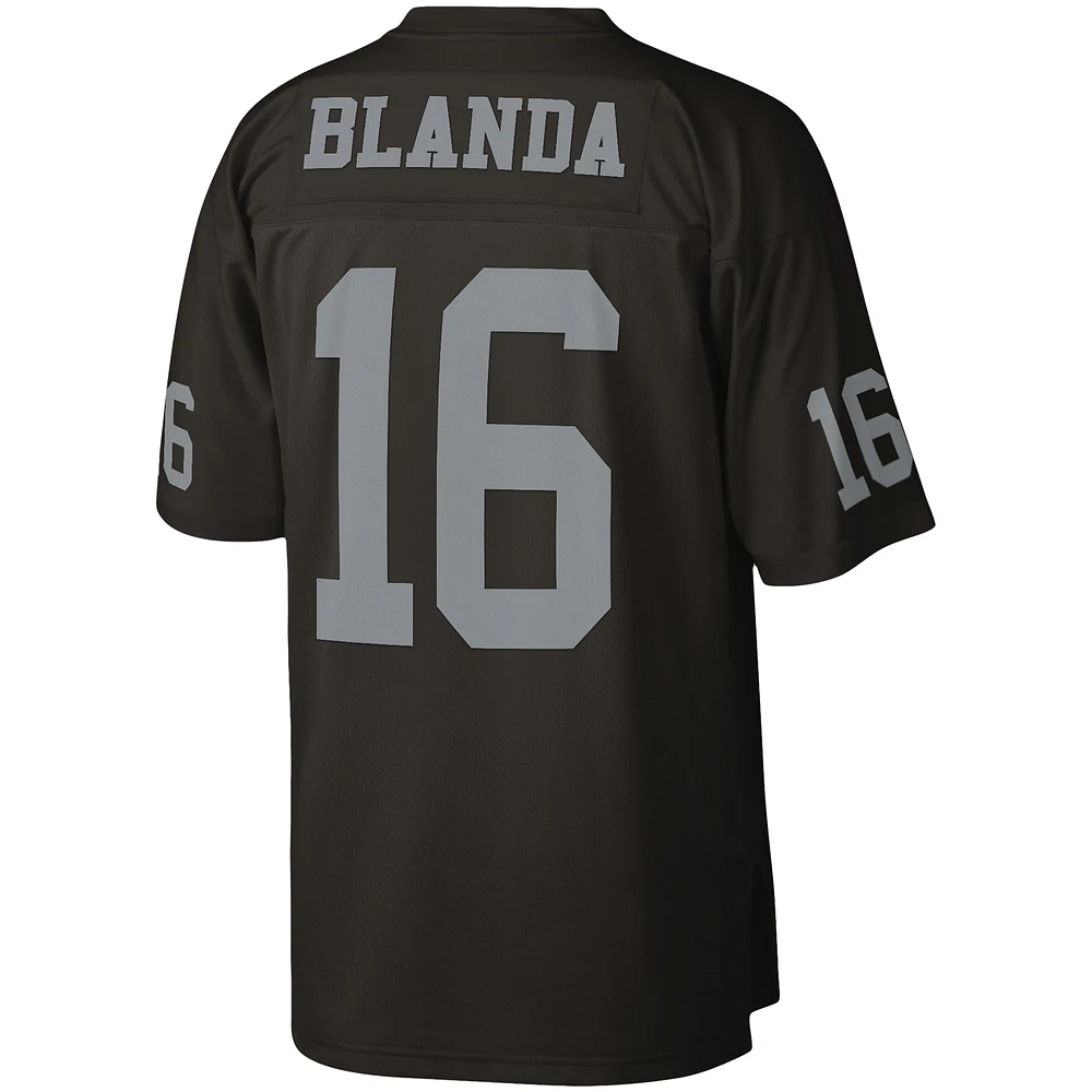 Men's Mitchell & Ness George Blanda Black Las Vegas Raiders Legacy Replica Jersey
