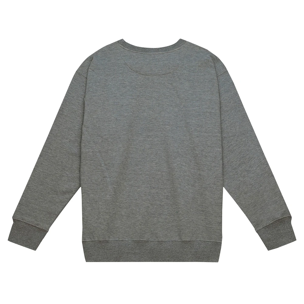 Men's Mitchell & Ness Heather Gray Las Vegas Raiders Basic Fleece Pullover Sweatshirt