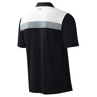 Polo MSX by Michael Strahan noir Las Vegas Raiders Warrior à couleurs contrastées