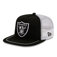 Casquette ajustable Original Classic Golfer des Las Vegas Raiders New Era pour homme, noir/blanc