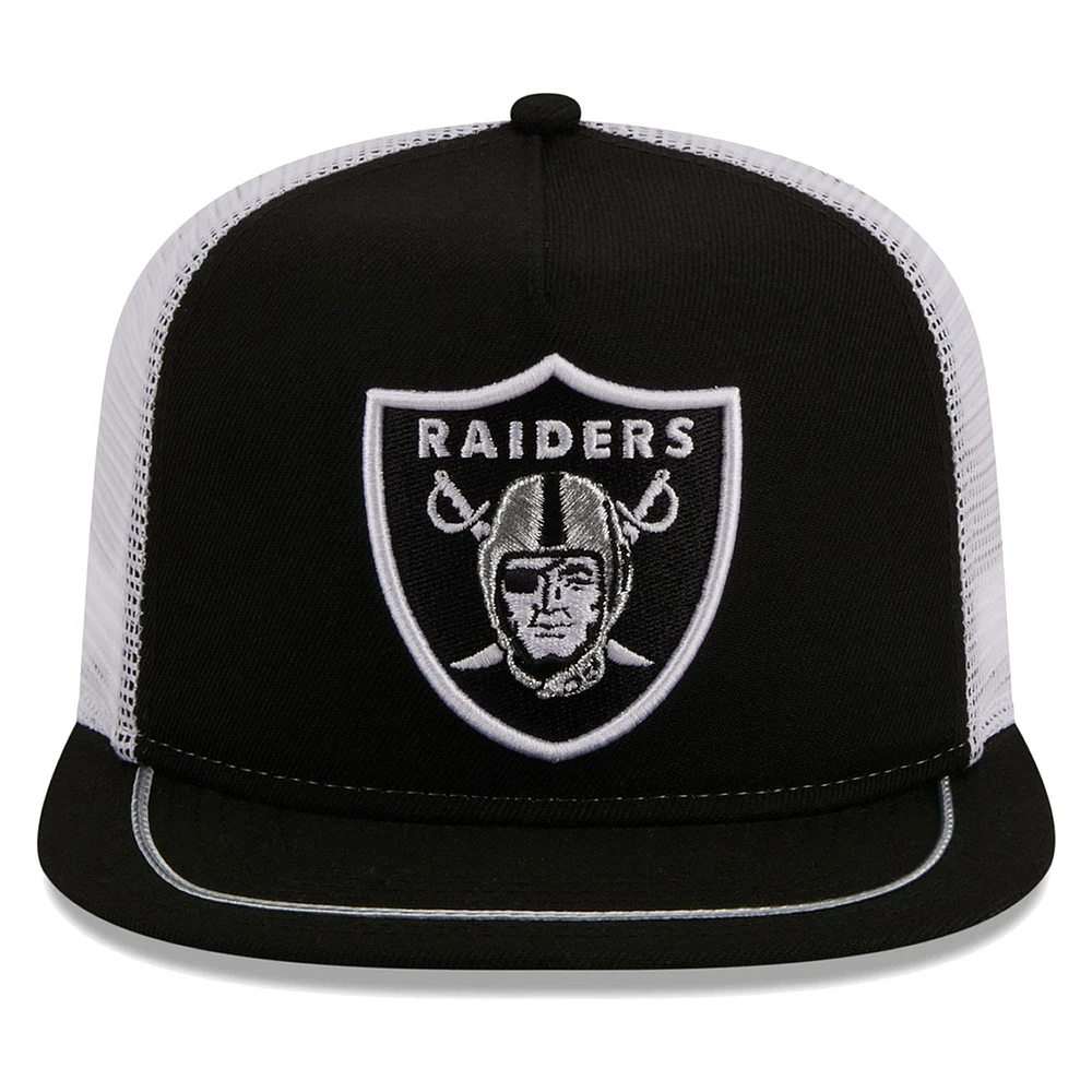 Casquette ajustable Original Classic Golfer des Las Vegas Raiders New Era pour homme, noir/blanc