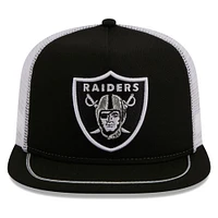 Casquette ajustable Original Classic Golfer des Las Vegas Raiders New Era pour homme, noir/blanc