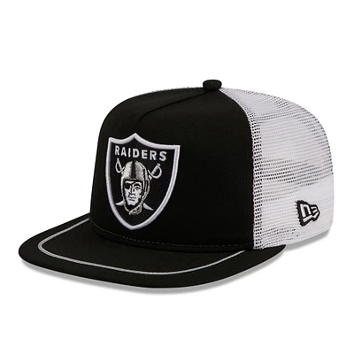 Casquette ajustable Original Classic Golfer des Las Vegas Raiders New Era pour homme, noir/blanc