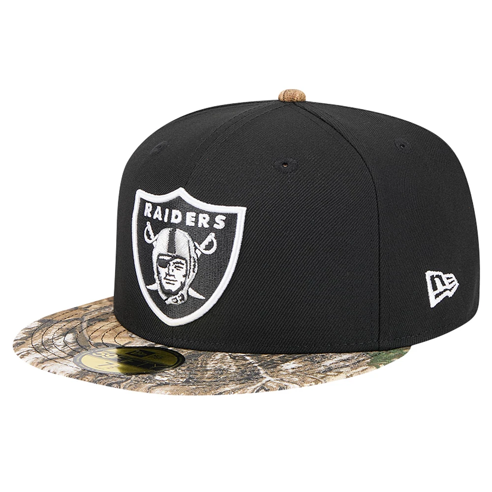 Casquette ajustée 59FIFTY Active bicolore camouflage Las Vegas Raiders de New Era pour homme