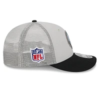 Men's New Era  Cream/Black Las Vegas Raiders 2023 Sideline Historic Low Profile 9FIFTY Snapback Hat