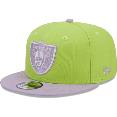 NWE RAID NEOGRN LAV NFL 2T PACK COULEUR 9FIFTY. PN HATMENS