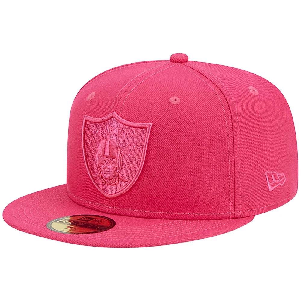 Casquette ajustée 59FIFTY rose Las Vegas Raiders Color Pack New Era pour homme