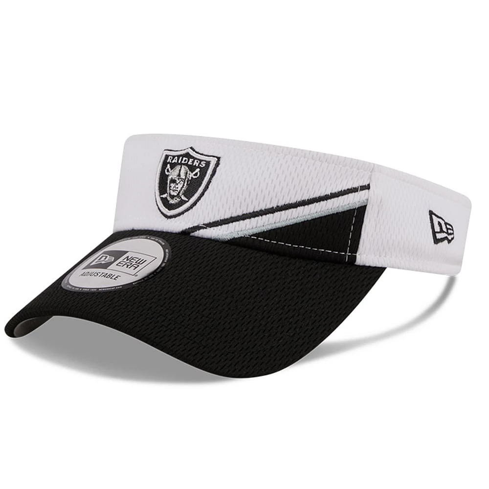 Visière latérale ajustable Las Vegas Raiders 2023 New Era pour homme, blanc/noir