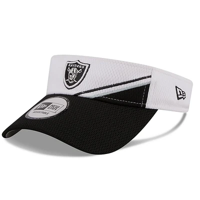 Visière latérale ajustable Las Vegas Raiders 2023 New Era pour homme, blanc/noir