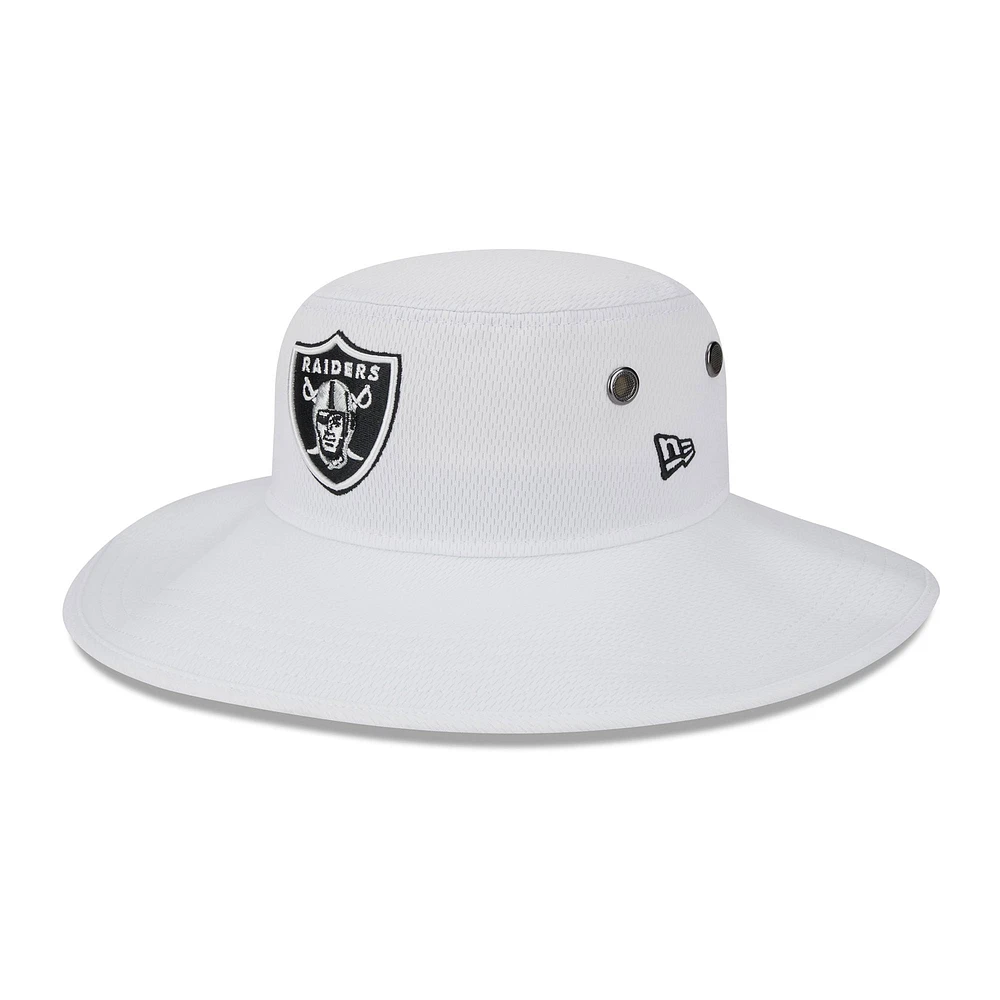 Men's New Era  White Las Vegas Raiders 2023 NFL Training Camp Panama Bucket Hat
