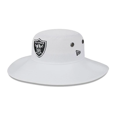 Men's New Era  White Las Vegas Raiders 2023 NFL Training Camp Panama Bucket Hat