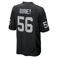 Men's Nike Amari Burney  Black Las Vegas Raiders Team Game Jersey