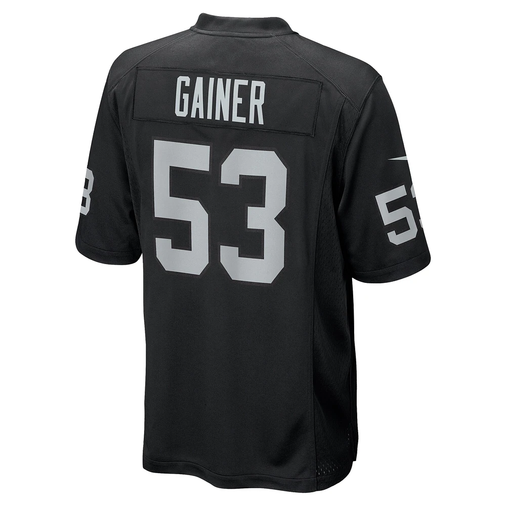 Men's Nike Amari Gainer  Black Las Vegas Raiders Team Game Jersey