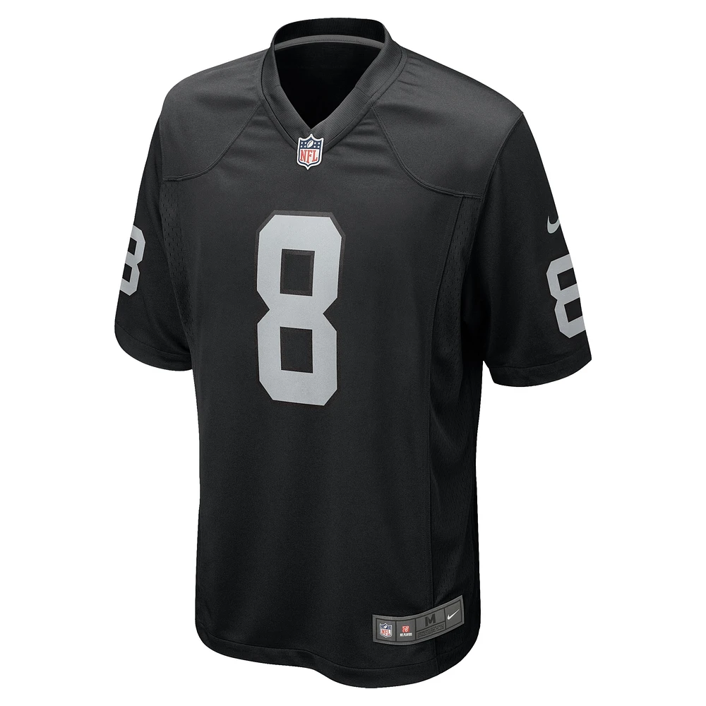 Maillot de match Nike Ameer Abdullah pour homme, noir, des Las Vegas Raiders