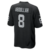 Maillot de match Nike Ameer Abdullah pour homme, noir, des Las Vegas Raiders