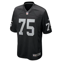 Men's Nike Andrus Peat  Black Las Vegas Raiders Team Game Jersey