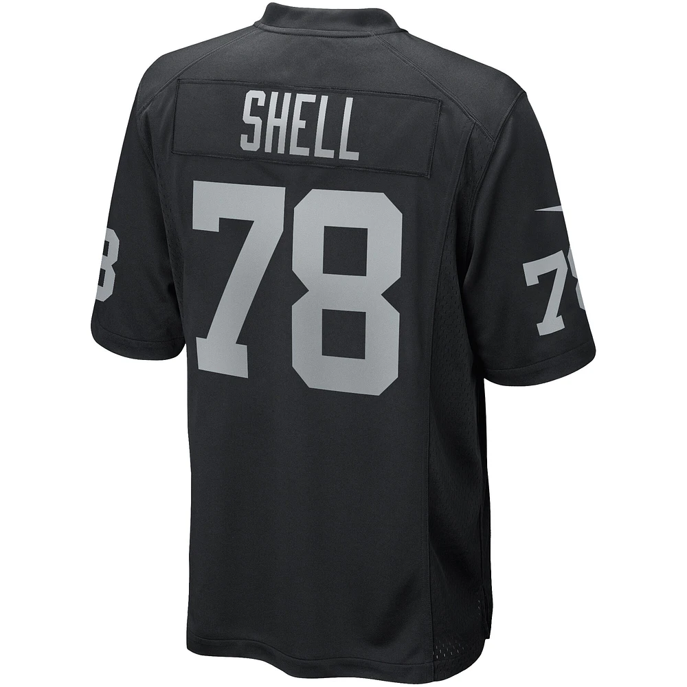 Maillot de joueur retraité Nike Art Shell pour homme, noir, Las Vegas Raiders Game