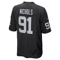 Men's Nike Bilal Nichols Black Las Vegas Raiders Game Player Jersey
