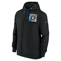 Men's Nike  Black Las Vegas Raiders 2023 NFL Crucial Catch Club Pullover Hoodie